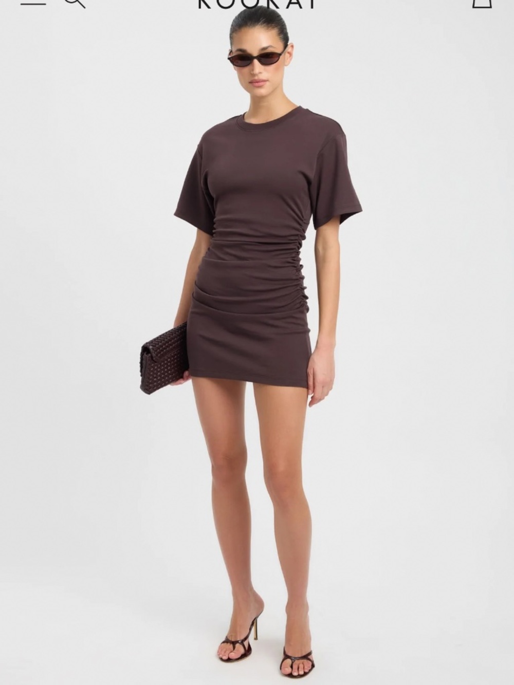 Nova Mini Dress - 4 / Dark Chocolate